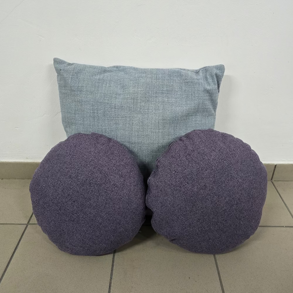 Pude sæt - Lilla/lyseblå