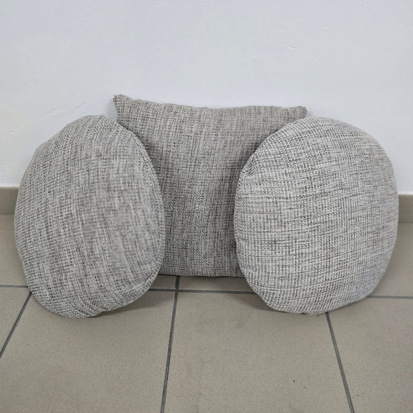 Pude sæt - Gråmeleret