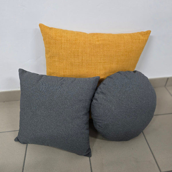 Pude sæt - Gul/Grå