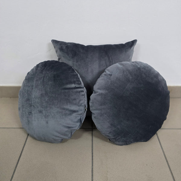 Pude sæt - Grå velour