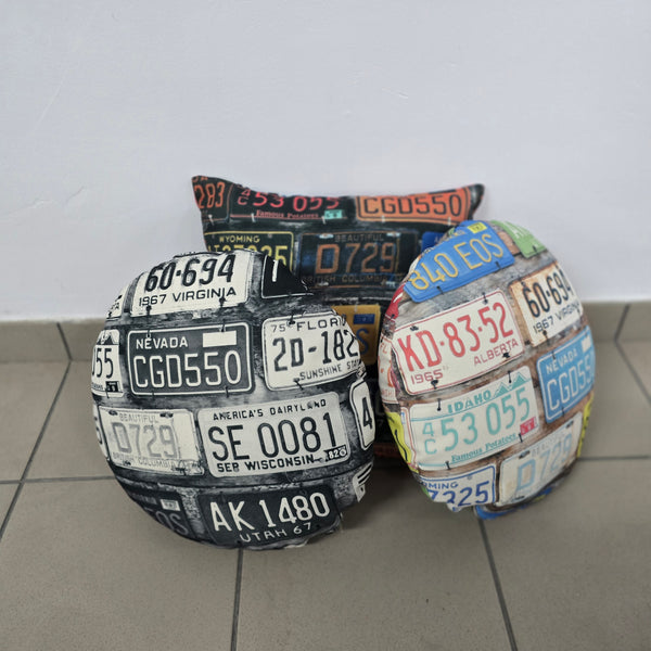 Pude sæt - Nummerplade mix