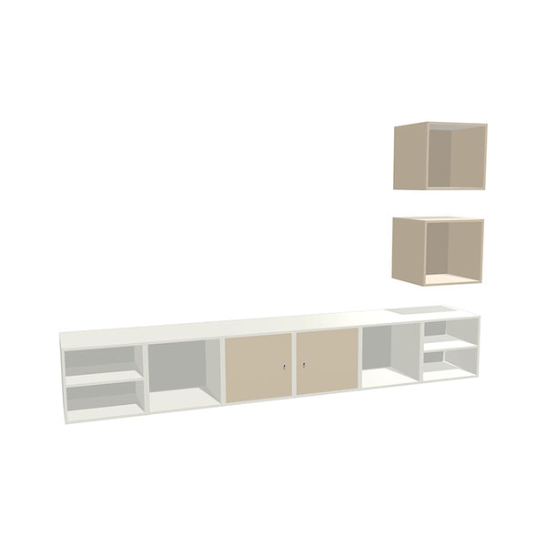 Tv møbel | Hvid og beige