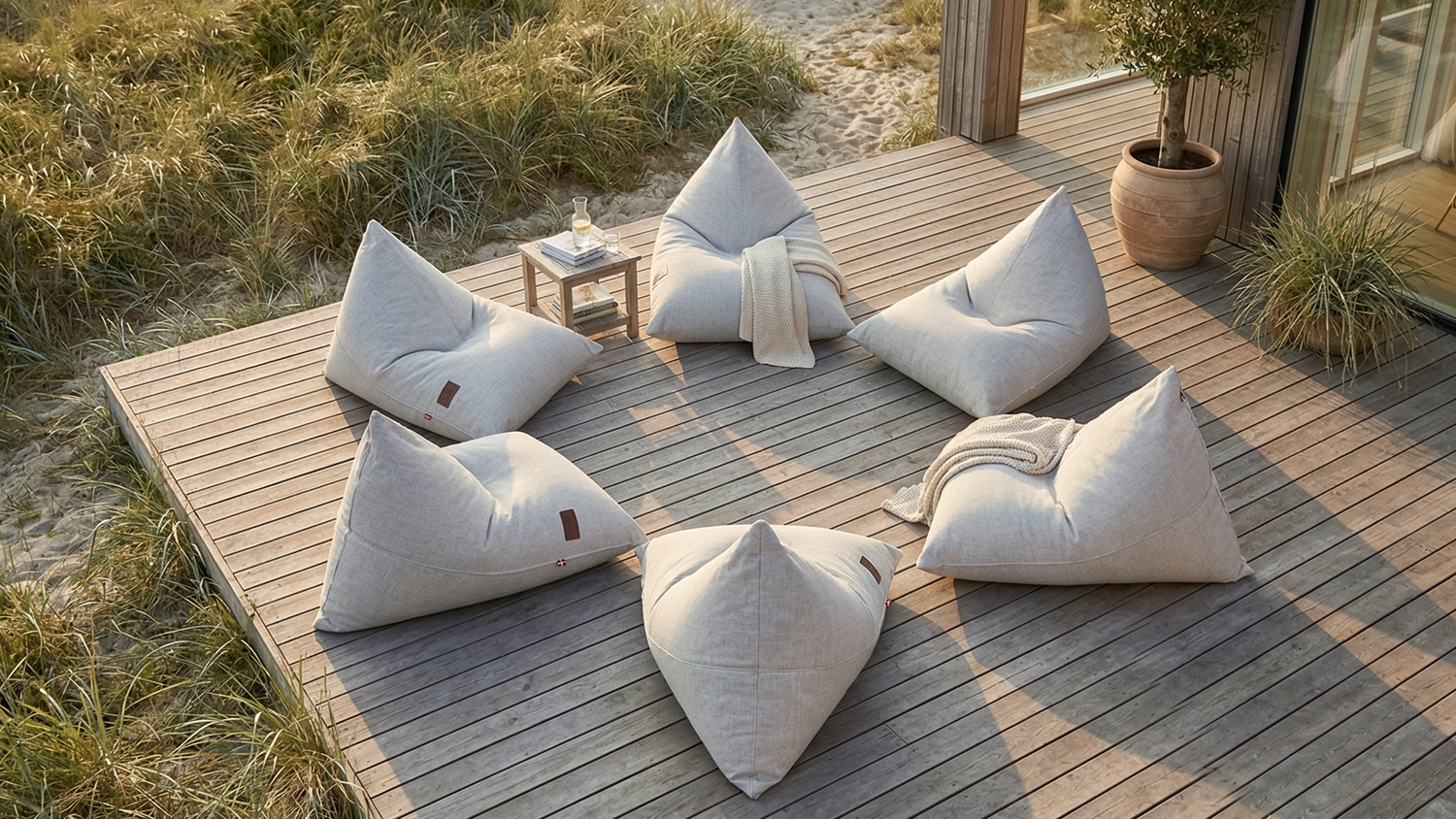 Udendørs Triangle Sækkestol